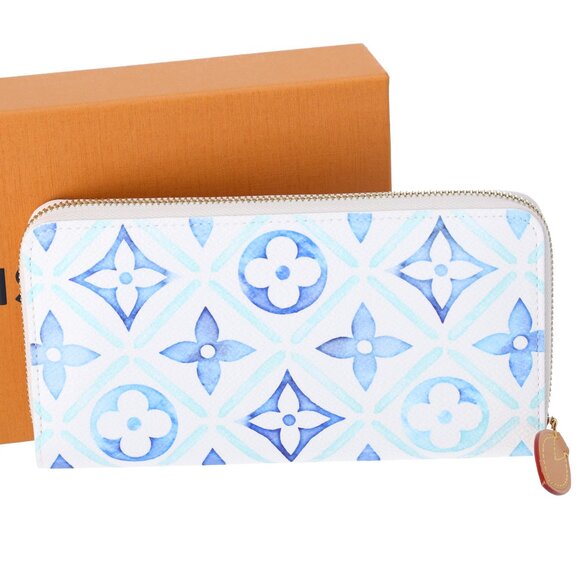 Louis Vuitton Zippy Wallet By the Pool M83624 Lagoon Monogram Canvas - Picture 2 of 6